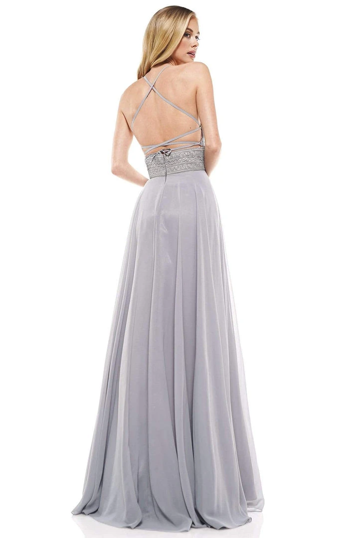 Colors Dress Glow Dress - G889 Strappy Sleeveless Lace Top Chiffon A-Line Gown Formal Gowns 4 Colors Dress Glow Dress - G889 Strappy Sleeveless Lace Top Chiffon A-Line Gown Formal Gowns