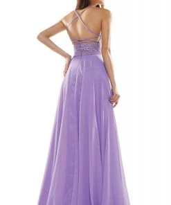 Colors Dress Glow Dress - G889 Strappy Sleeveless Lace Top Chiffon A-Line Gown Formal Gowns 19 Colors Dress Glow Dress - G889 Strappy Sleeveless Lace Top Chiffon A-Line Gown Formal Gowns