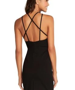 Harper And Lemon - 22106 Double Strap Halter Sheath Dress Cocktail Dresses