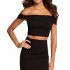 Harper And Lemon - 22107 Off-Shoulder Two-Piece Short Dress