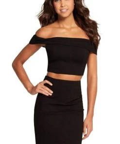 Harper And Lemon - 22107 Off-Shoulder Two-Piece Short Dress