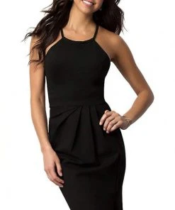 Harper And Lemon - 22108 Sleeveless Cutout Racerback Midi Dress