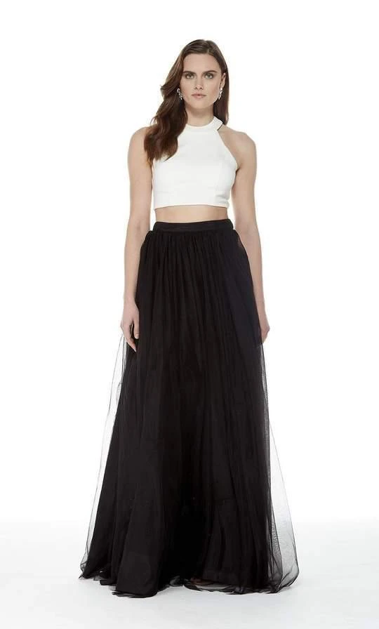 Harper And Lemon - 22250 Two Tone Jersey Halter Tulle A-line Dress 3 Harper And Lemon - 22250 Two Tone Jersey Halter Tulle A-line Dress