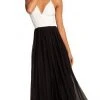 Harper And Lemon - 22266 Two Tone Plunging V-neck A-line Dress Formal Gowns 2 Harper And Lemon - 22266 Two Tone Plunging V-neck A-line Dress Formal Gowns