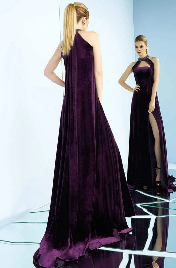 Ieena Duggal - 25646i Strapless Sheath With High Halter Cape 4 Ieena Duggal - 25646i Strapless Sheath With High Halter Cape