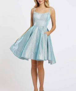 Ieena Duggal - 25982I Fitted Scoop A-Line Cocktail Dress