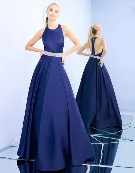 Ieena Duggal - 26021I Crystal Beaded Racerback A-Line Gown Formal Gowns 5 Ieena Duggal - 26021I Crystal Beaded Racerback A-Line Gown Formal Gowns