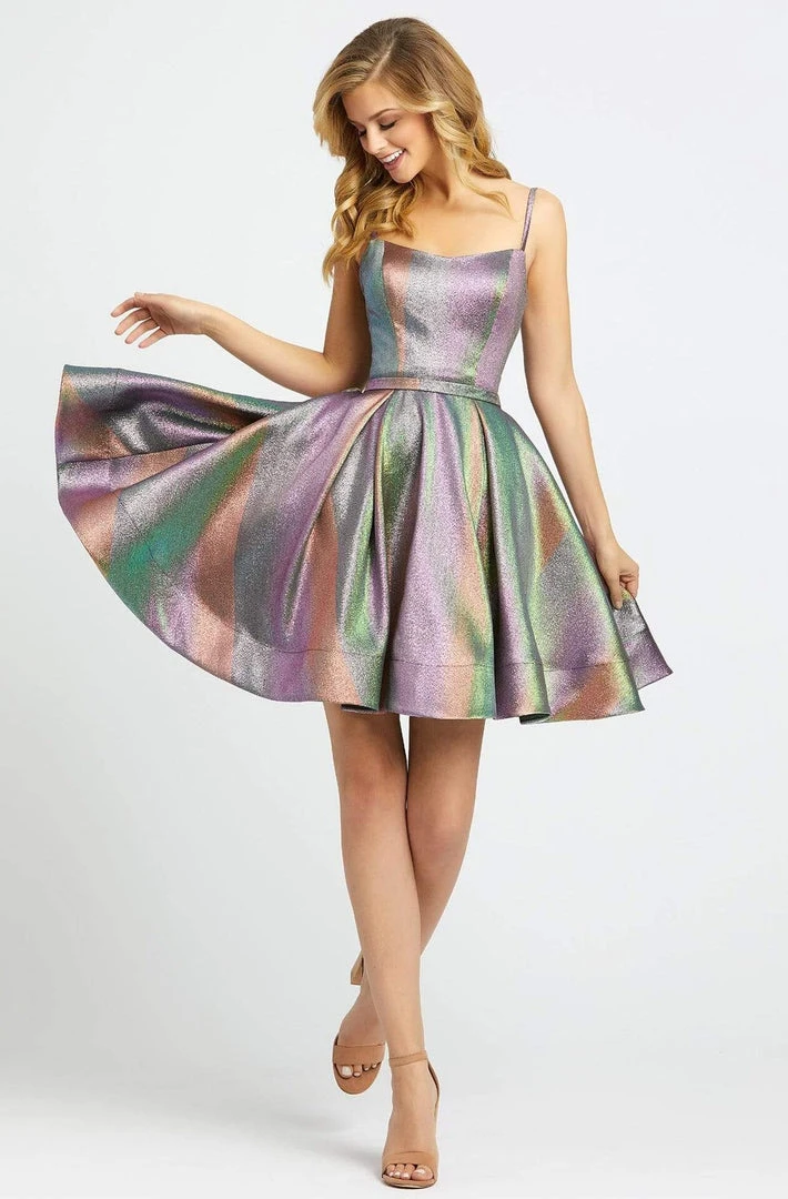 Ieena Duggal - 26183I Sleeveless Scoop Neck Pleated A-line Dress 3 Ieena Duggal - 26183I Sleeveless Scoop Neck Pleated A-line Dress