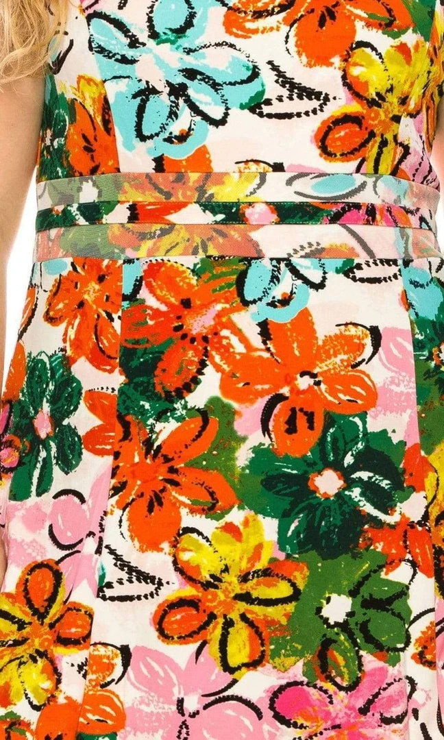 ILE Clothing - SCP5708 Bateau A-Line Knee-Length Dress 6 ILE Clothing - SCP5708 Bateau A-Line Knee-Length Dress