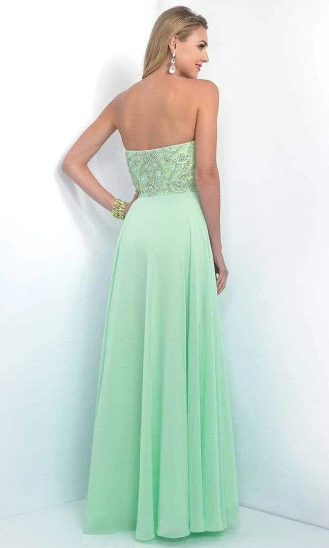 Formal Gowns Intrigue - 164 Strapless Embellished Sweetheart Bodice A-line Dress - 1 Pc Mint Green In Size 0 Available 4 Formal Gowns Intrigue - 164 Strapless Embellished Sweetheart Bodice A-line Dress - 1 Pc Mint Green In Size 0 Available