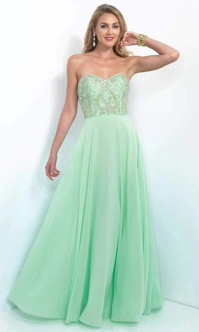 Formal Gowns Intrigue - 164 Strapless Embellished Sweetheart Bodice A-line Dress - 1 Pc Mint Green In Size 0 Available 3 Formal Gowns Intrigue - 164 Strapless Embellished Sweetheart Bodice A-line Dress - 1 Pc Mint Green In Size 0 Available
