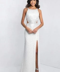 Blush By Alexia Designs Intrigue - 402 Embellished Bateau Sheath Dress