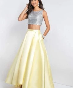 Blush By Alexia Designs Intrigue - 419 Two Piece Bateau A-line Dress