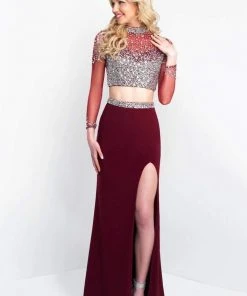 Blush By Alexia Designs Intrigue - 436 Embellished Illusion High Sheath Dress Formal Gowns