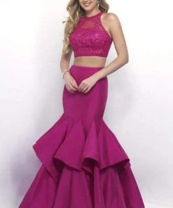 Blush By Alexia Designs Intrigue - Beaded Applique Crop Top Two-Piece Mermaid Dress 293 6 Blush By Alexia Designs Intrigue - Beaded Applique Crop Top Two-Piece Mermaid Dress 293