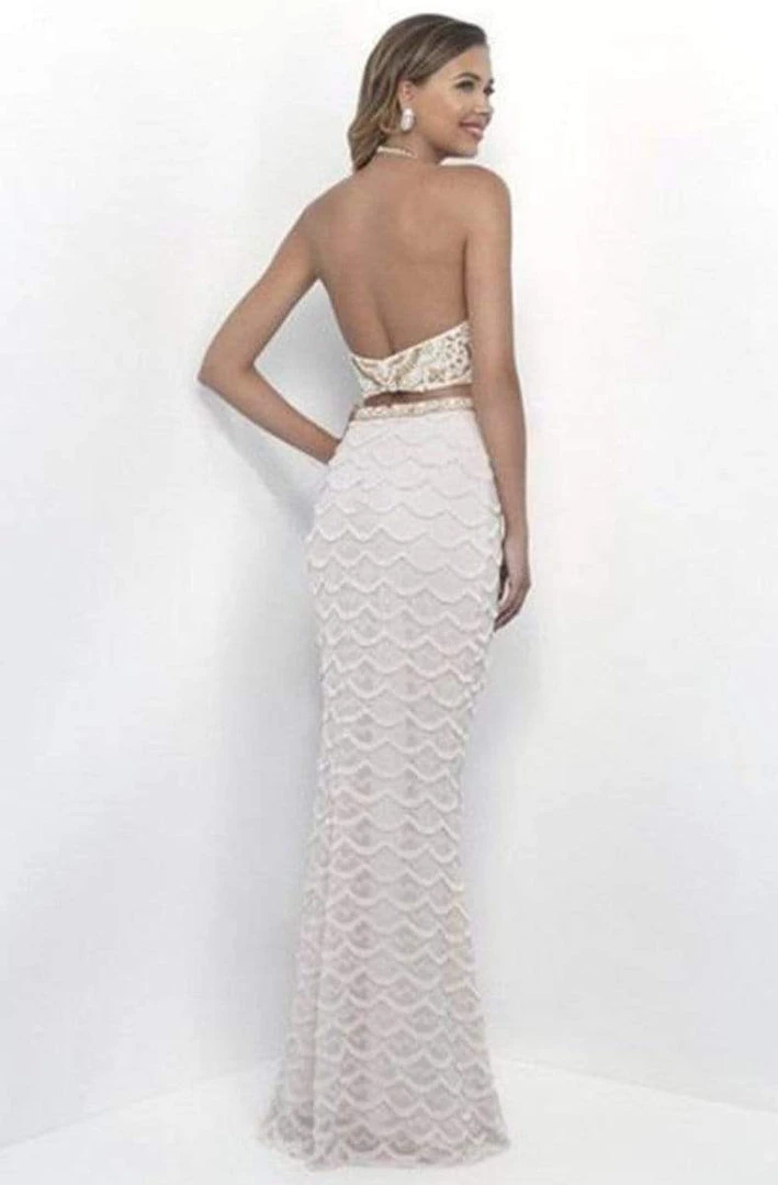 Blush By Alexia Designs Intrigue - Golden Embellished Halter Top Two-Piece Dress 263 4 Blush By Alexia Designs Intrigue - Golden Embellished Halter Top Two-Piece Dress 263