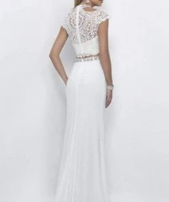 Blush By Alexia Designs Formal Gowns Intrigue - Lace Crop Top Two-Piece Evening Dress 292