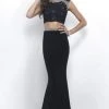 Blush By Alexia Designs Intrigue - Lace Crop Top Two-Piece Sheath Evening Dress 301 Formal Gowns