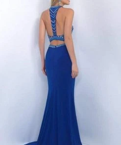 Blush By Alexia Designs Intrigue - Two-Piece Crisscross Cutout Evening Gown 169