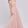 J'Adore Dresses - Glitter Tulle V-Neck A-Line Dress J16052 - 1 Pc Pink In Size 18 Available Formal Gowns 2 J'Adore Dresses - Glitter Tulle V-Neck A-Line Dress J16052 - 1 Pc Pink In Size 18 Available Formal Gowns