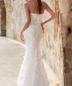 J'Adore Dresses - J15020 Floral Applique Sweetheart Mermaid Gown