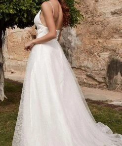 Formal Gowns J'Adore Dresses - J15026 Polka Dot Glittered A-line Dress