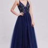 J'Adore Dresses - J16015 Beaded Plunging V-Neck Ballgown Formal Gowns 1 J'Adore Dresses - J16015 Beaded Plunging V-Neck Ballgown Formal Gowns