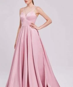Formal Gowns J'Adore Dresses - J16019 Sleeveless Sweetheart Double Straps Satin Ballgown