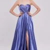 Formal Gowns J'Adore Dresses - J16031 Strapless Sweetheart High Slit Silky Satin Gown