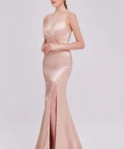 J'Adore Dresses - J16049 Sexy Sweetheart Satin Slit Trumpet Dress Formal Gowns