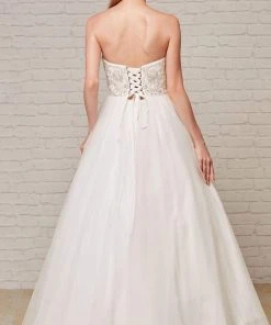 J'Adore Dresses - J18030 Beaded Sweetheart Tulle Long Gown