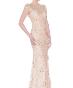 Formal Gowns J'Adore Dresses - J5085 Scoop Neck Keyhole Back Allover Lace Sheath Dress 7 Formal Gowns J'Adore Dresses - J5085 Scoop Neck Keyhole Back Allover Lace Sheath Dress