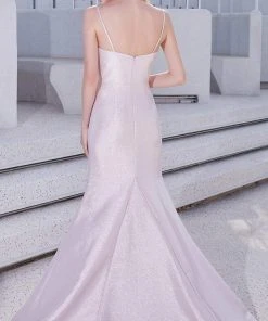 J'Adore Dresses - JM105 Beaded Fitted Bodice Glitter Net Mermaid Gown Plus Size Dresses 14 J'Adore Dresses - JM105 Beaded Fitted Bodice Glitter Net Mermaid Gown Plus Size Dresses