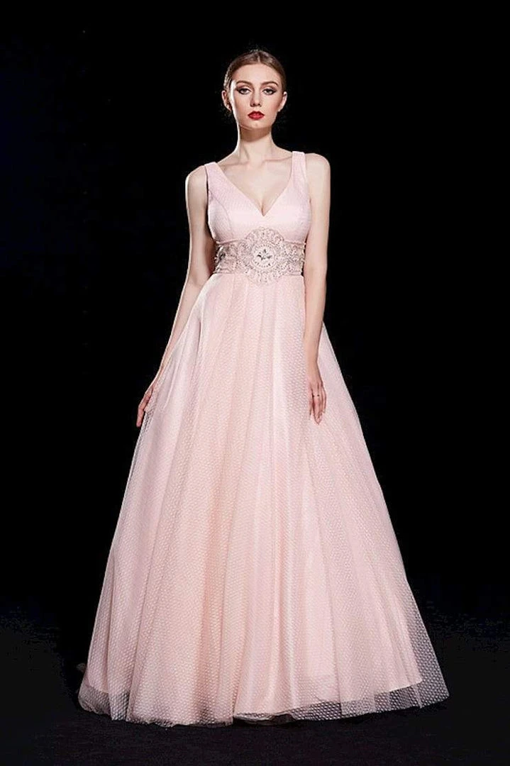 Formal Gowns J'Adore Dresses - J12011 Sleeveless Crystal Embellished Empire Ballgown 3 Formal Gowns J'Adore Dresses - J12011 Sleeveless Crystal Embellished Empire Ballgown