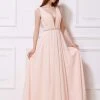 Formal Gowns J'Adore Dresses - J12041 Ruched Plunging V-Neck A-Line Dress 2 Formal Gowns J'Adore Dresses - J12041 Ruched Plunging V-Neck A-Line Dress