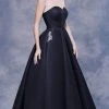 Formal Gowns J'Adore Dresses - J13065 Strapless Beaded Waist Pleated Ballgown