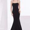 J'Adore Dresses - J14012 Sparkle Jersey Halter Mermaid Dress Formal Gowns