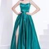 J'Adore Dresses - J14045 Strapless Satin Pleated Ballgown 1 J'Adore Dresses - J14045 Strapless Satin Pleated Ballgown