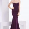 Formal Gowns J'Adore Dresses - J14047 Strapless Sweetheart Satin Crepe Trumpet Dress