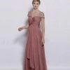 J'Adore Dresses - J3053 Jeweled Short Sleeve Crisscross Long Dress Formal Gowns