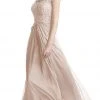 Formal Gowns J'Adore Dresses - J5029 Beaded Plunging V-neck Chiffon A-line Dress