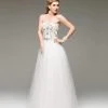 Formal Gowns J'Adore Dresses - J5058L Strapless Sweetheart Beaded Adorned Tulle Gown