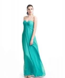 Formal Gowns J'Adore Dresses - J5082 Strapless Knot Accented Empire Long Gown