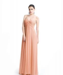 Formal Gowns J'Adore Dresses - J5082 Strapless Knot Accented Empire Long Gown
