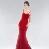 J'Adore Dresses - JC8034 Lace Sweetheart Trumpet Dress With Train