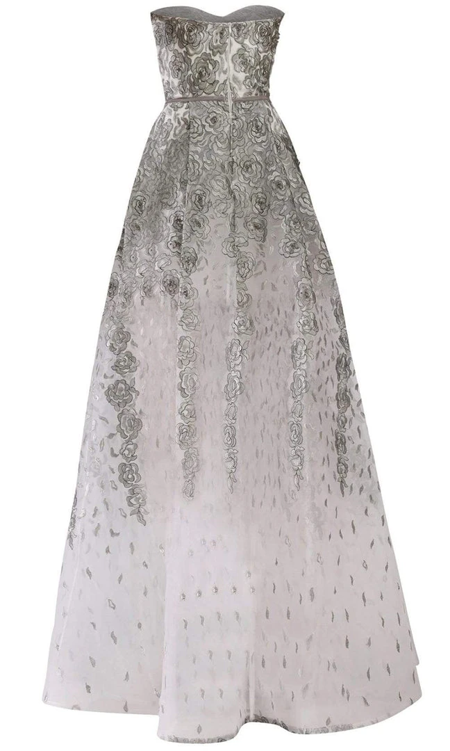 Janique - 17045 Embroidered Sweetheart A-line Dress Formal Gowns 6 Janique - 17045 Embroidered Sweetheart A-line Dress Formal Gowns