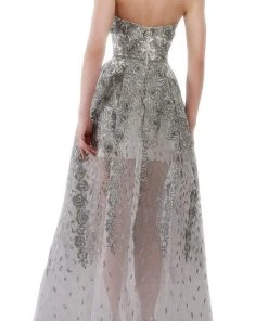 Janique - 17045 Embroidered Sweetheart A-line Dress Formal Gowns 10 Janique - 17045 Embroidered Sweetheart A-line Dress Formal Gowns