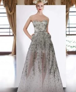 Janique - 17045 Embroidered Sweetheart A-line Dress Formal Gowns 15 Janique - 17045 Embroidered Sweetheart A-line Dress Formal Gowns