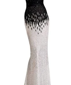 Janique - A18375 Draped Off Shoulder Mermaid Gown Formal Gowns 14 Janique - A18375 Draped Off Shoulder Mermaid Gown Formal Gowns