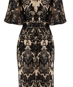 Cocktail Dresses Janique - JA3022 Sequined Lace Plunging Off-Shoulder Sheath Dress 11 Cocktail Dresses Janique - JA3022 Sequined Lace Plunging Off-Shoulder Sheath Dress